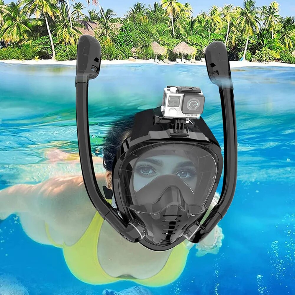 Freediving Mask Set - فور فیس اسنورکل ماسک 180 °