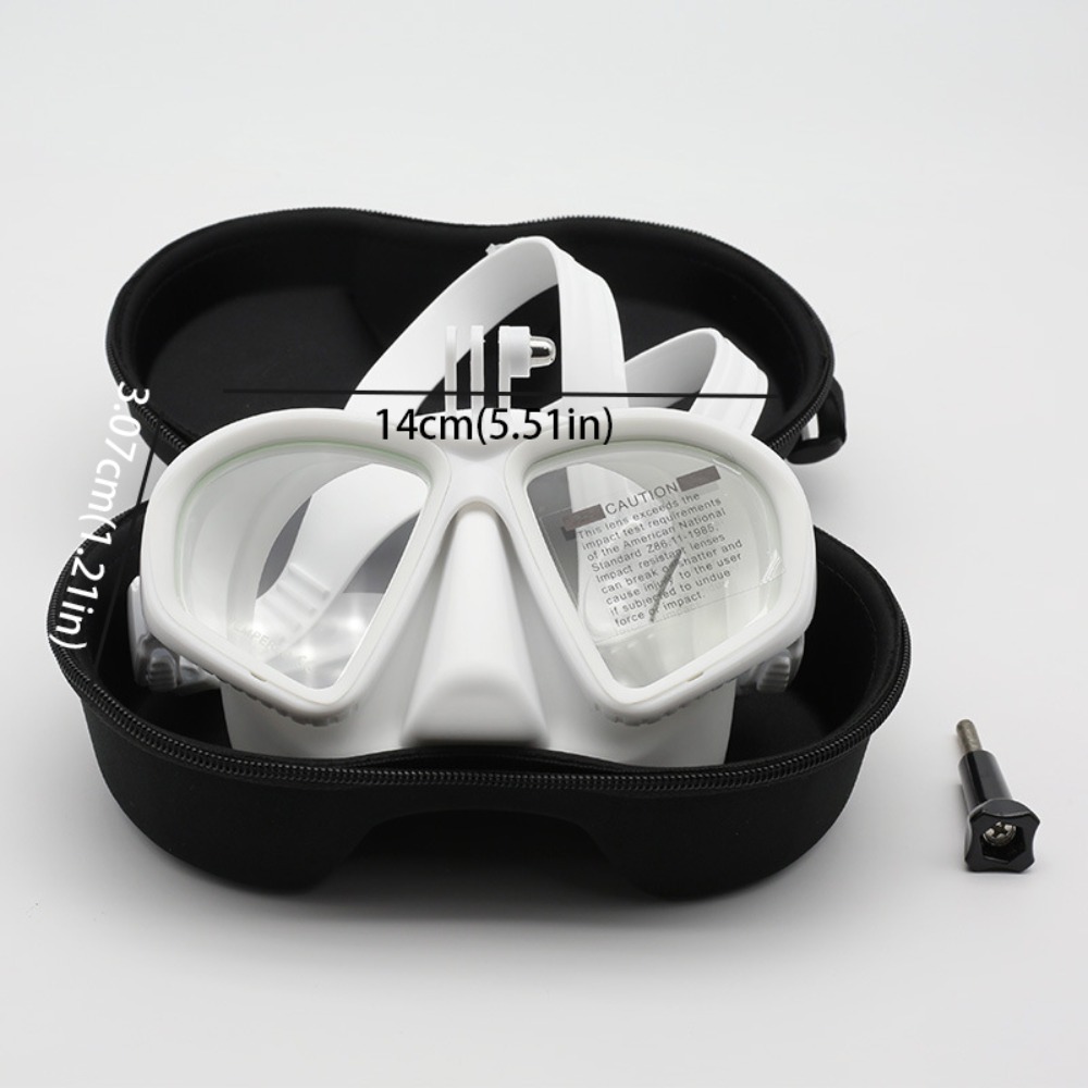 Freediving Mask Set - قناع غوص حر من الزجاج المقوى،