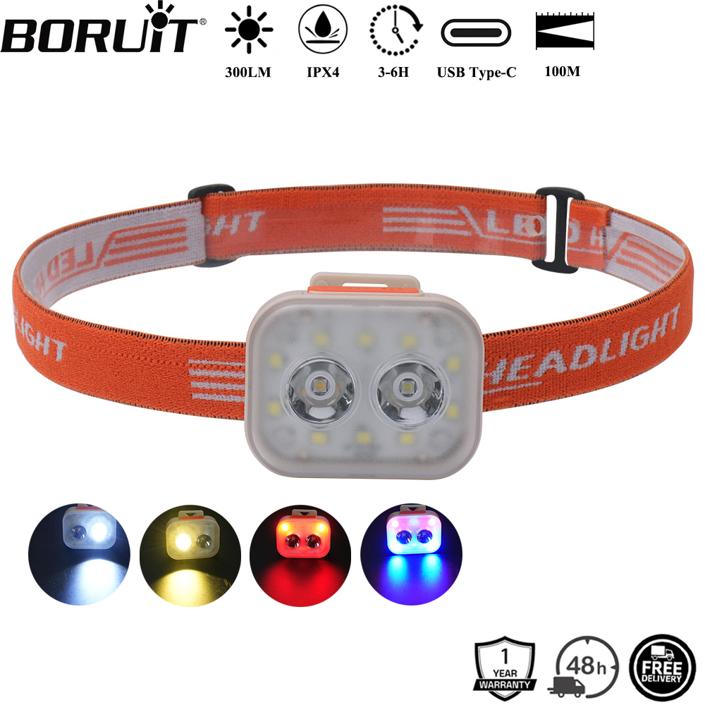 Aquatic Sports Hat - BORUiT 300LM غطاء كليب LED كشافات