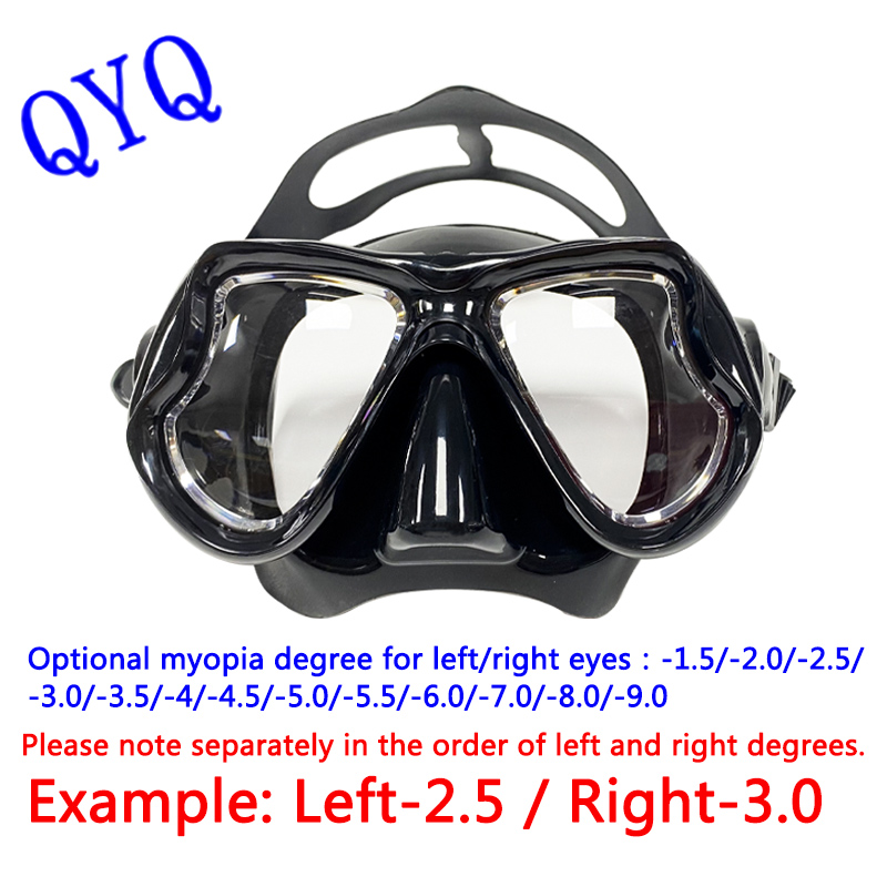 قصر النظر الغوص أقنعة الغوص مج - مراجعة Freediving Mask Set وسعره
