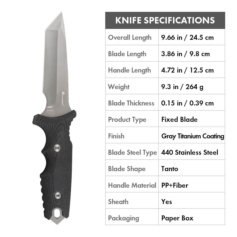 بقاء شفرة مثبتة سكين EDC السكا - مراجعة Dive Knife Titanium وسعره