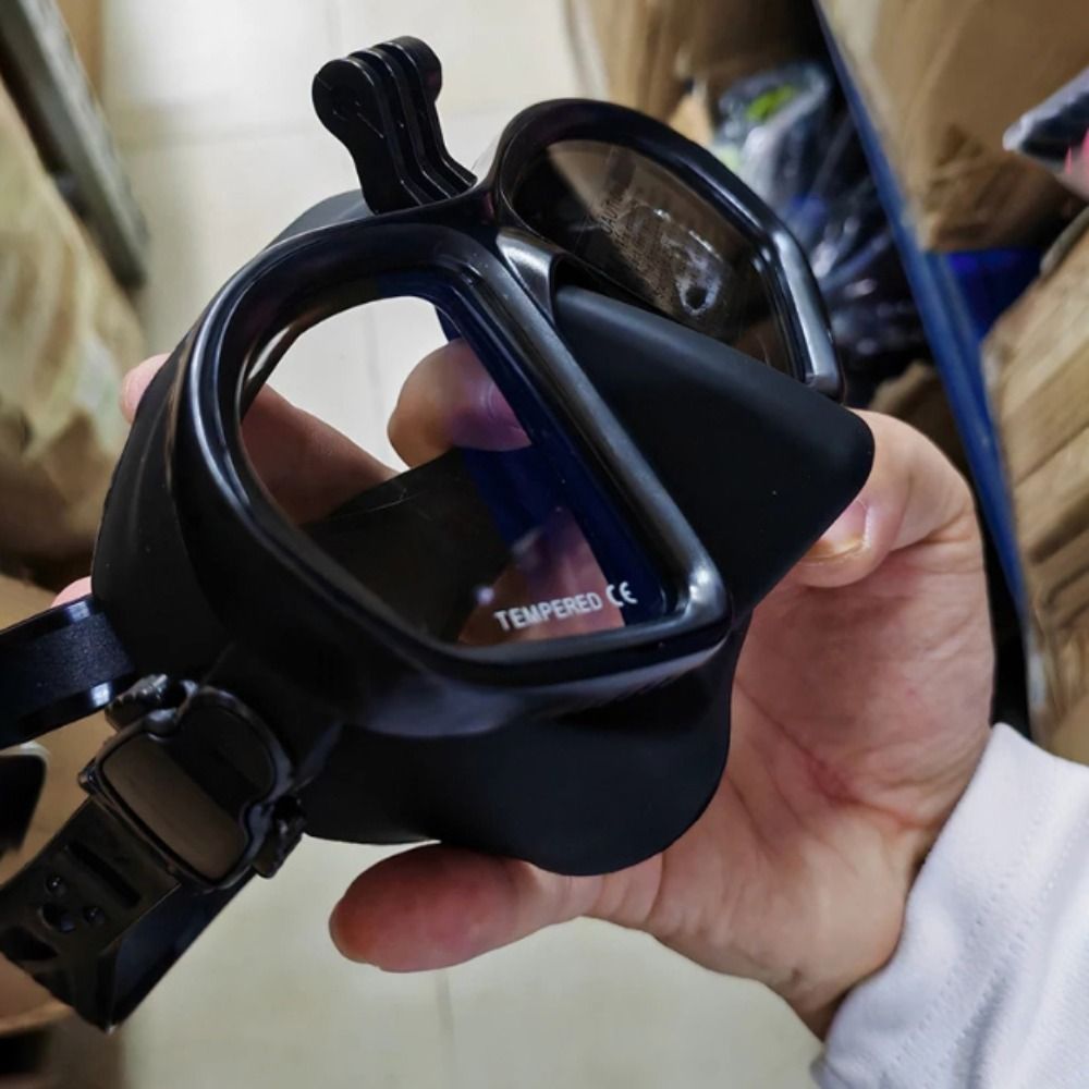 قناع غوص حر من الزجاج المقوى،  - مراجعة Freediving Mask Set وسعره