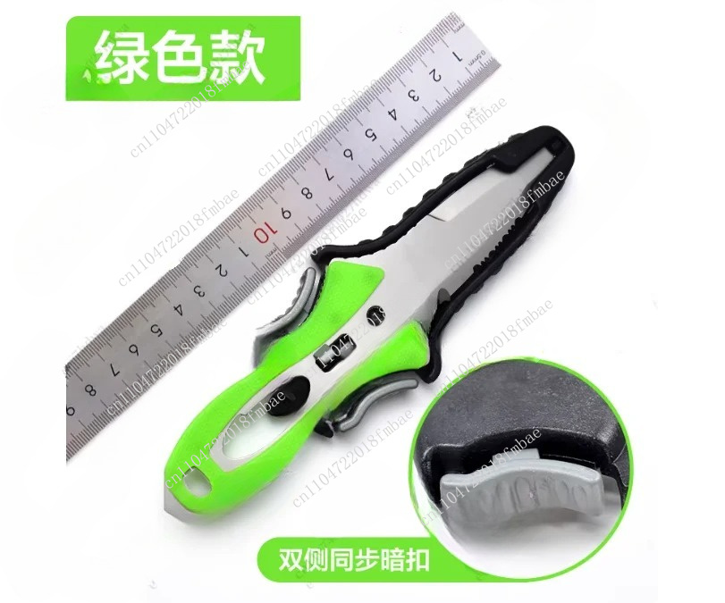 قاطع حبال خارجي متعدد الوظائف  - مراجعة Dive Knife Titanium وسعره