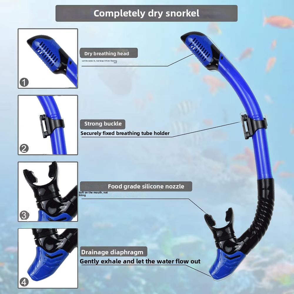 طقم غوص وسباحة: قناع غوص وغصّة - مراجعة Freediving Mask Set وسعره